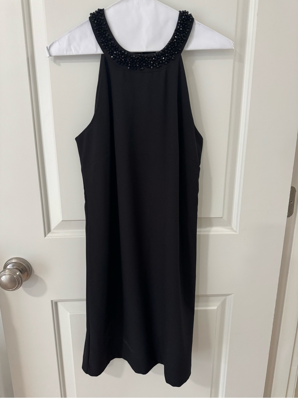 Banana Republic Black Beaded Halter Dress - Elegant Evening Dress